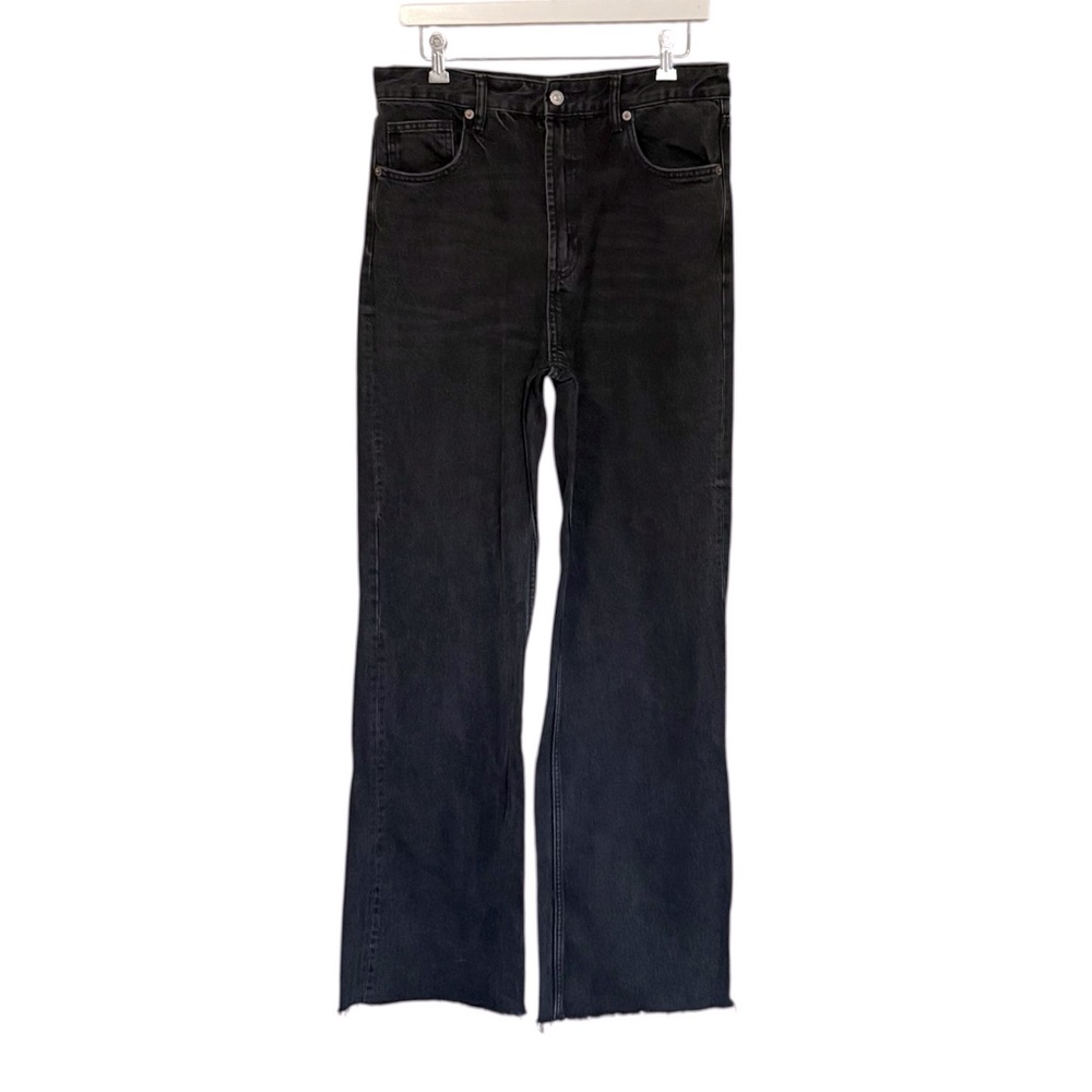Zara High Waisted Straight Leg Classic Black Women's Jeans Size 10